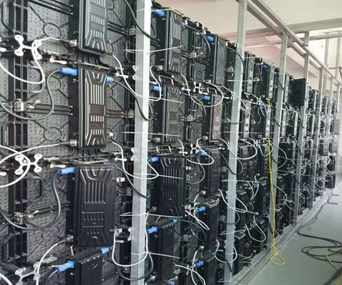 P4.81 لوحة فيديو LED ملونة SMD كاملة 500x500 مم IP65