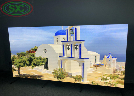مسرح تأجير شاشة LED، داخلية P3 مع غطاء الألومنيوم الصب ، 128 X 64 نقطة مصفوفة