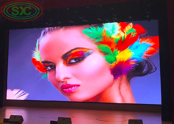 SMD2121 داخلية Full Color LED Die-Casting Aluminum Display P3 576X576mm مجلس الوزراء