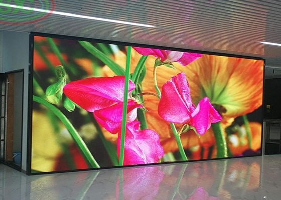 SMD 3528 P6 شاشة ألومنيوم LED RGB LED ذات الصب الصبغ IP65 حياة طويلة حائط تلفزيون داخلي LED
