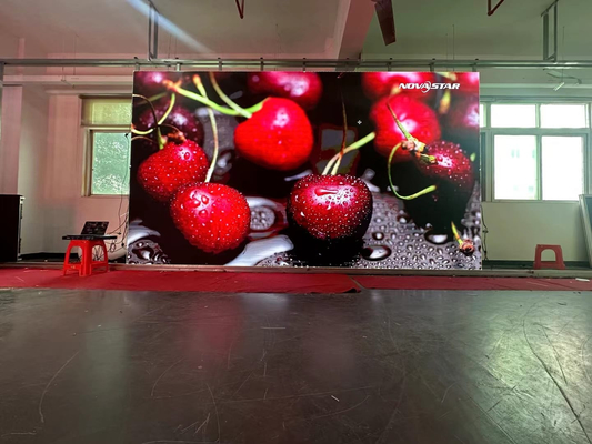 P2.5 شاشة LED ذات دقة عالية داخلية ملونة كاملة ، 640x640mm الخدمة الأمامية للخزانة