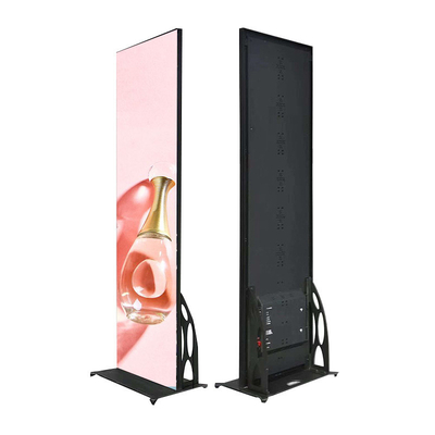 إعلانات رقمية ذكية عرض LED الملصق الشاشة السحرية الرأسية P2.5 عرض داخلي كامل اللون