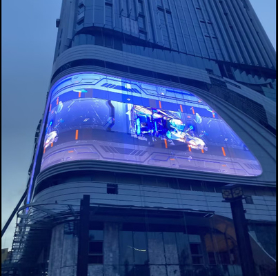 عالية الجودة P5 960X960mm الإعلانات التثبيت الثابت ضد المياه LED جدار الفيديو،دعم منحني تصميم الزاوية،3840 هرتز