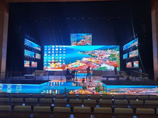 شاشة HD LED الخارجية للإيجار Full Color P6 SMD3535 960mm X 960mm شاشات LED الإعلانية