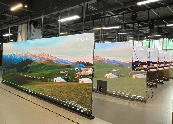 P4 لون كامل داخل LED شاشة فيديو حائط 80 * 40 وحدات الدقة لوحات إعلانية