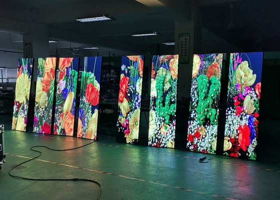 المطبوعات المسبوكة الألومنيوم الإيجار مضاد للماء P3.91 LED لوحة بيانات 1/16 وضع مسح IP43 مناسبة للملصقات الإعلانية