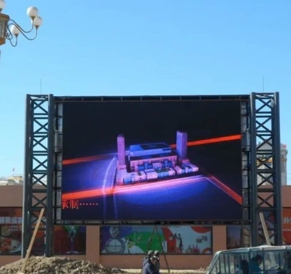 P10 LED Billboard, 32X16 شاشة LED عالية الدقة 3 سنوات ضمان