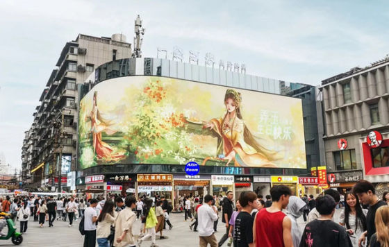 P6 الثابتة الخارجية كامل لون شاشة LED الحديد خزانة 3 سنوات الضمان