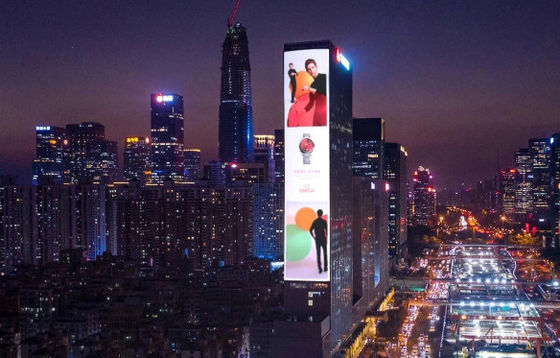 P6 الثابتة الخارجية كامل لون شاشة LED الحديد خزانة 3 سنوات الضمان