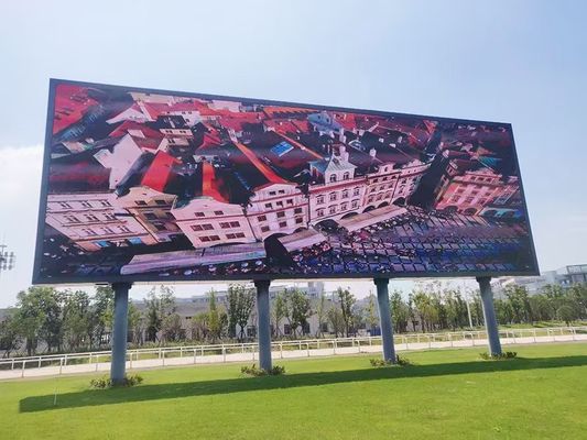 سعر جيد شاشات الإيجار شاشات منحنية ضوء عالي IP65 P12 لوحات إعلانية LED في الهواء الطلق الانترنت