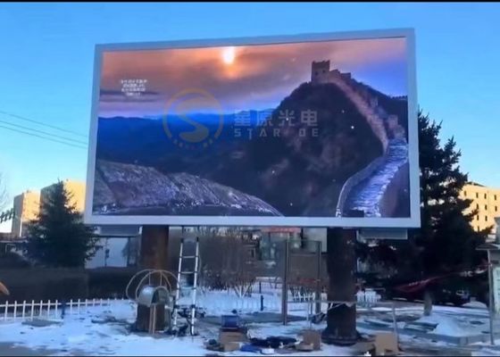 سعر جيد لوحات شاشة LED عالية السطوع في الهواء الطلق P6 بألوان كاملة للإعلان عن مراكز التسوق مع MBI 5024 IC الانترنت