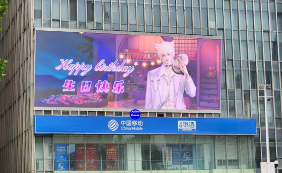 P3.91 الملون الكامل في الهواء الطلق SMD3535 LED Billboard 320mm X160mm حجم الوحدة 40000 نقطة / متر مربع