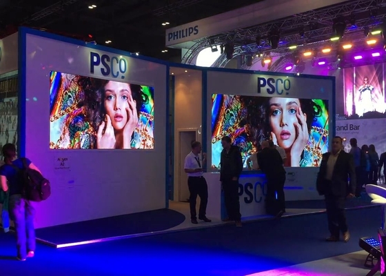 شاشة الألومنيوم المصبوب المقطوعة الكبيرة 3 في 1 في الداخل عرض LED ملون بالكامل P1.923 شاشة فيديو LED HD