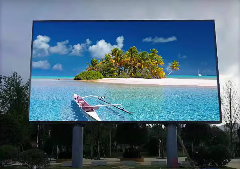 P3.91 الملون الكامل في الهواء الطلق SMD3535 LED Billboard 320mm X160mm حجم الوحدة 40000 نقطة / متر مربع