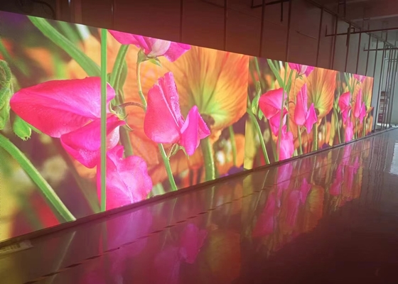 خزانة الألومنيوم الداخلية للصب الصبغ المكتمل لون شاشة LED RGB LED لوحات إعلانية عالية الكفاءة في استخدام الطاقة