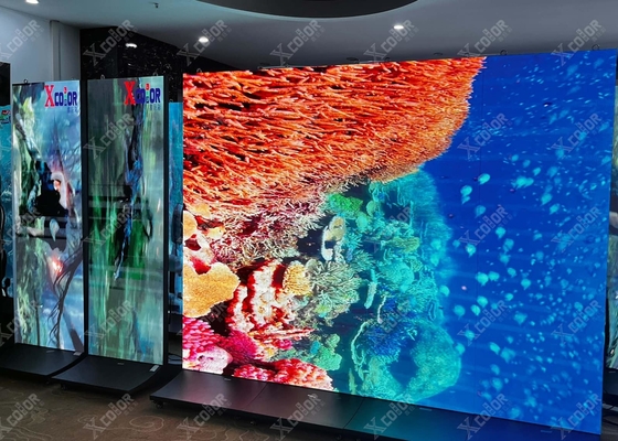 عرض LED ملون بالكامل في المنازل الداخلية / ثابت 200 * 150mm Super Clear Small Pitch P1.667
