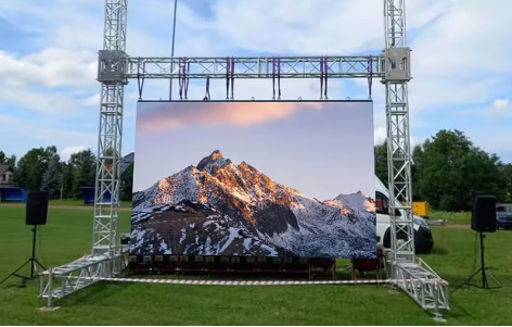 P2.5 منصة جامبو محمولة خلفية شاشة LED شاشة P2 P4 P3 خارجية داخلية شاشة LED TV الجدار