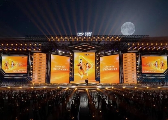 لوحة الفيديو ذات الشاشة LED ذات الطابق الخلفي IP65