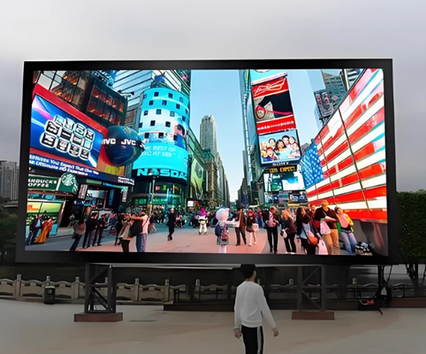 P8 في الهواء الطلق Full Color HD LED Die-Cast Aluminum Screen 15625 Dot Matrix/Sqm