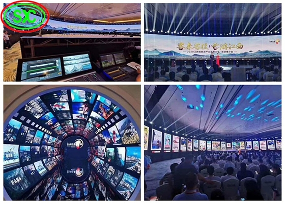 شاشة إيجار مقاومة للماء HD قابل للبرمجة P4.81 1/13 منصة المسح الضوئي شاشة LED