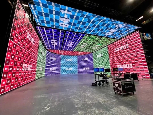 قابل للبرمجة HD HQ 1R1G1B 4.81mm شاشة LED شفافة موقف الإشارات الرقمية