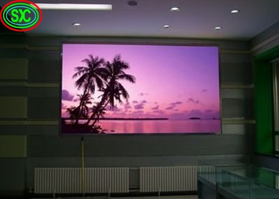 P4 لون كامل داخل LED شاشة فيديو حائط 80 * 40 وحدات الدقة لوحات إعلانية