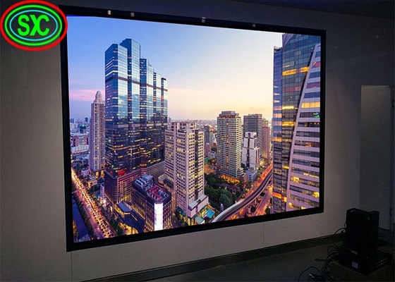 شاشة ألومنيوم مرصعة LED كبيرة داخلية مخصصة P6 لعرض معدل / حفلات موسيقية ، دقة عالية