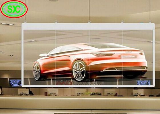 شاشة شفافة عالية الاستقرار في الداخل مع تصميم لوحة رقيقة للغاية ضد الطقس