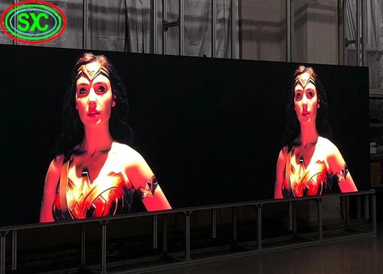 استئجار / صب الصندوق الألومنيوم الفيديو 320 * 160mm P5 داخلية كامل لون عرض LED مطعم فندق الكنيسة