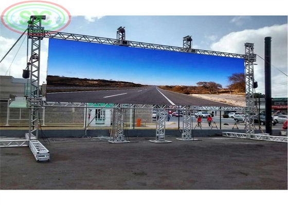 استئجار SMD3535 لوحة عرض LED في الهواء الطلق شاشة إعلانية مركز تجاري شارع مربع