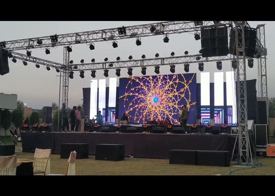 P6.67 استئجار / ثابت RGB كامل اللون رقيقة LED لوحة العرض SMD للمسرح مؤتمر الزفاف