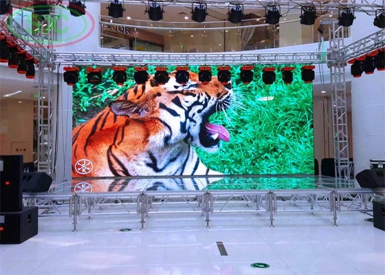 HD داخلية P6 مسرح خلفية الأحداث LED Rnetal فيديو حائط LED شاشة عرض