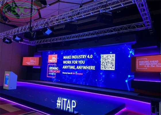 حزمة طيران مجانية 4mX3m مفتاح مفتوح نظام كامل مرحلة LED الفيديو الجدار خلفية الحدث شاشة عرض LED مع سعر المصنع