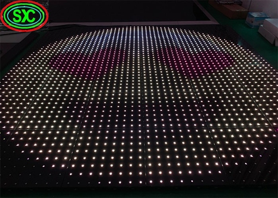 معدات المسرح حفلة حفل زفاف عرض دي جي ملون كامل RGB LED ديسكو ضوء سطح الرقص شاشة