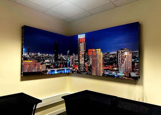 P3.91 مستوى الإيجار شاشة العرض الخارجي LED 250 * 250 وحدة 500x500mm لوحة 4500nits LED جدار الفيديو