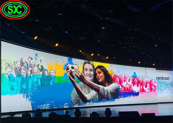 شاشة LED الخلفية الخارجية المرنة 576x576 * 85mm حجم الخزانة لوحة الحائط LED