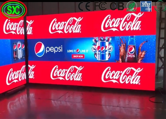 تأجير P8 HD الشاشة الإعلانية الخارجية شاشة LED 32 * 16 دقة