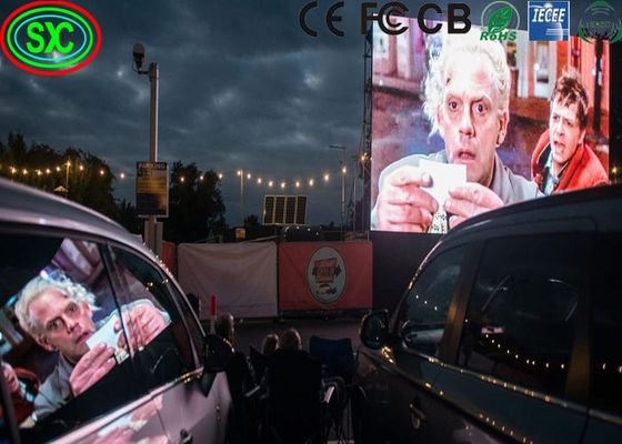 شاشة إعلانات LED خارجية P10 SMD3535 بمسافة 10 مم، مقاومة للماء IP67