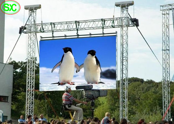 في الهواء الطلق معلقة معلقة P10 شاشة LED للإيجار المجلس مقاوم للماء