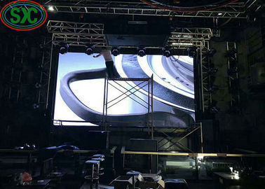 شاشة LED ملونة عالية الوضوح P6 للإيجار في الألومنيوم المصبوب بالموت ، 64 × 32 نقطة
