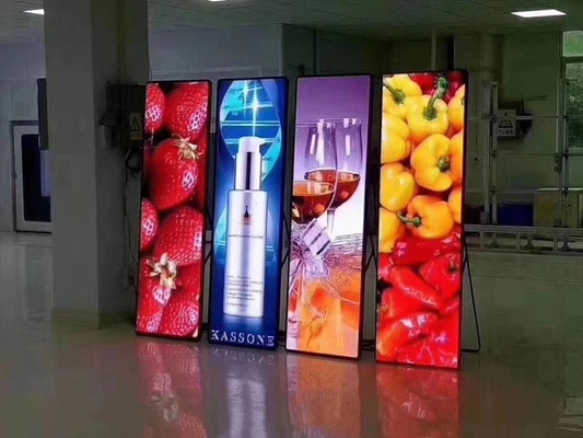 شاشة عرض LED تجارية سهلة التثبيت مع رقائق SMD2121 LED وتكوين 1R1G1B اللون