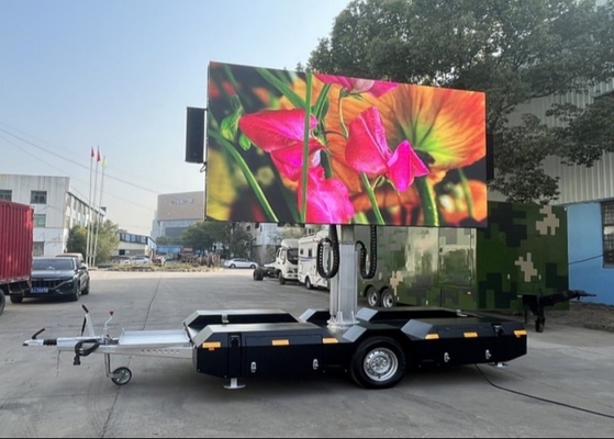 تأجير الصب الصلب الألومنيوم HD في الهواء الطلق P4.81 شاحنة متنقلة شاشة LED، 250 * 250mm وحدة