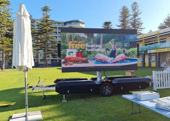 P10 الخارجي SMD 3535 كامل اللون الشاحنة المتنقلة LED العرض IP65