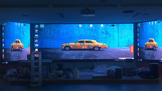 شاشة تأجير المول خلفية المسرح LED المعلقة COB P2 HD بدقة 128*64