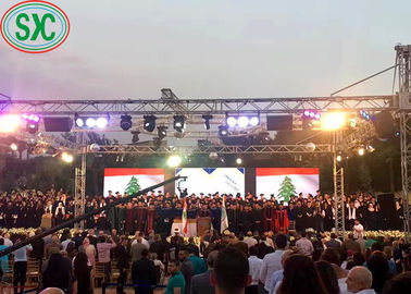 شاشة العرض المضادة للماء IP65 كاملة الألوان المضادة للماء الصب الألومنيوم الخارجي P4 الإيجار LED