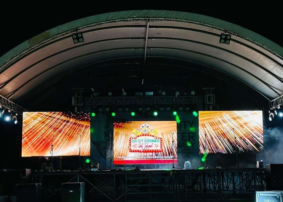 شاشة تأجير LED / شاشة LED نحيفة وخفيفة الوزن ، شاشة مهرجان كبيرة قابلة للتخصيص