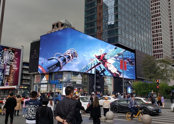 Full Color HD P6 الإعلانات الخارجية الشاشة LED كرة القدم الملعب محيط شاشة LED