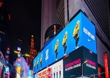 P10 IP67 الشاشة الخارجية الثابتة ذات الألوان الكاملة LED المسبوكة من الألومنيوم ، شاشة الإعلانات