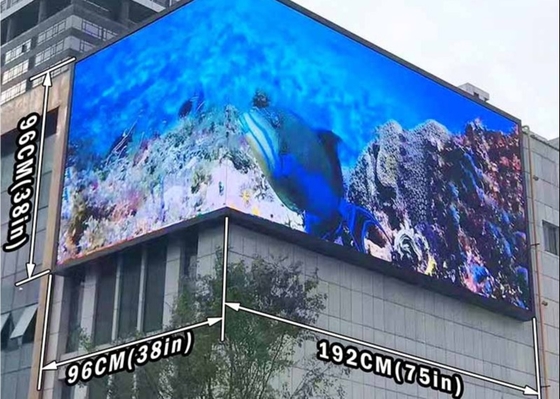 Full Color HD P6 الإعلانات الخارجية الشاشة LED كرة القدم الملعب محيط شاشة LED