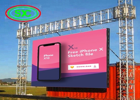 استئجار وحدة ناعمة شاشة متعددة P6 شاشة فيديو LED في الهواء الطلق مقاومة للماء HD عالية الدقة